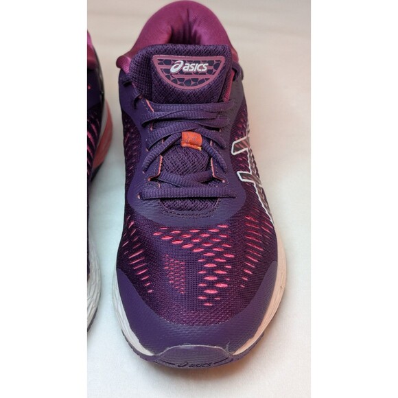 ASICS Women's Sz (7.5) GEL-Kayano 25  PUR/OR/PK/WHT Running Shoes #1012A026 - Picture 9 of 16
